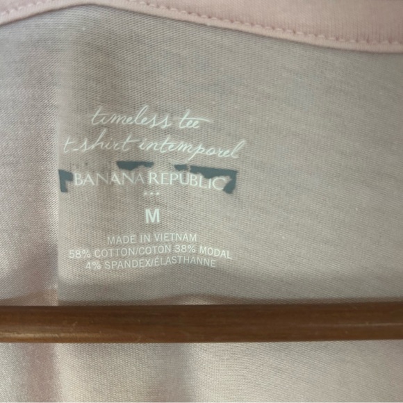 Banana Republic Light Pink Short Sleeve Tee - Picture 2 of 4